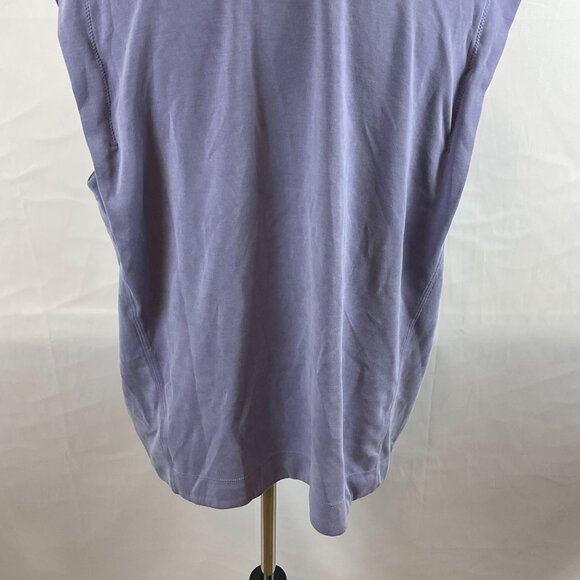 Athleta Seasoft Tank Sweatshirt XL Dusk Purple Drop Sleeve - Picture 9 of 10